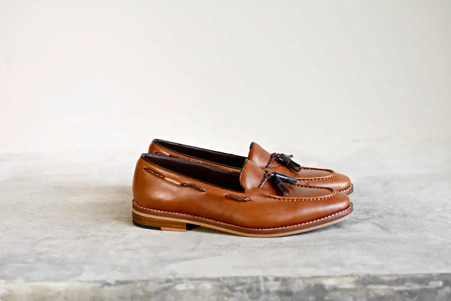 503 Tassel Loafer Whisky x wooden soles