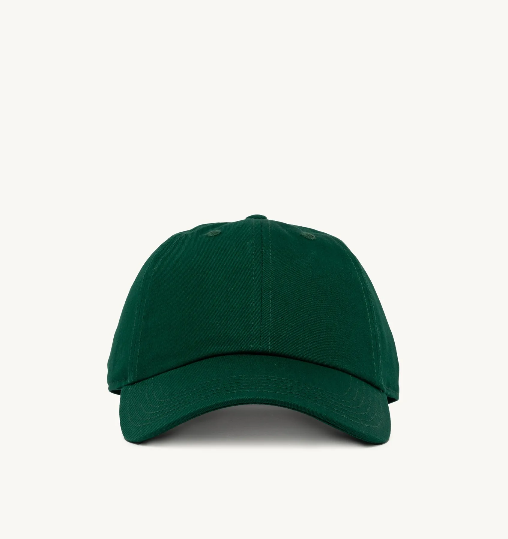 AUTRY APPAREL WOMAN  BASEBALL CAP IN EMBROIDERED GREEN COTTON