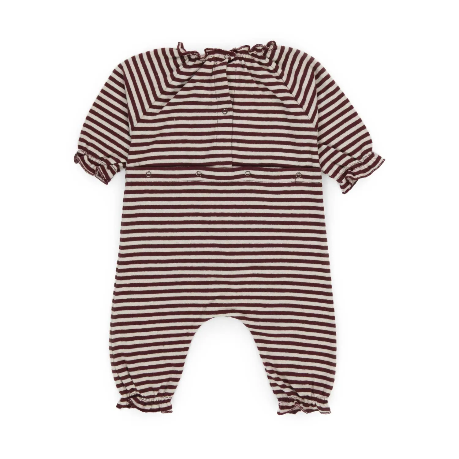 Babe & Tess Baby Girl Striped Rompers