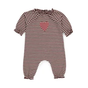 Babe & Tess Baby Girl Striped Rompers