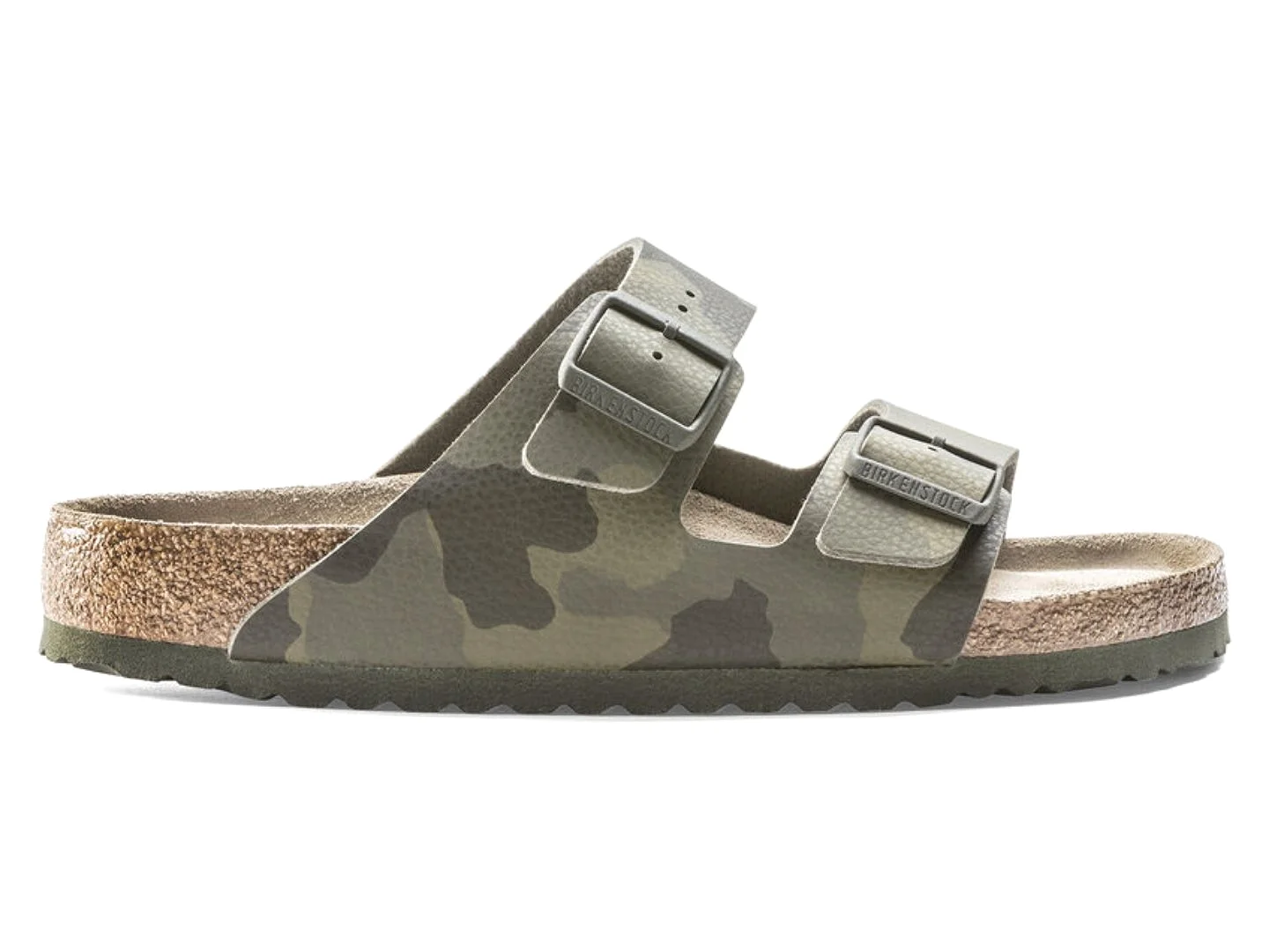 Birkenstock: Arizona SFB Desert Soil in Camo Green