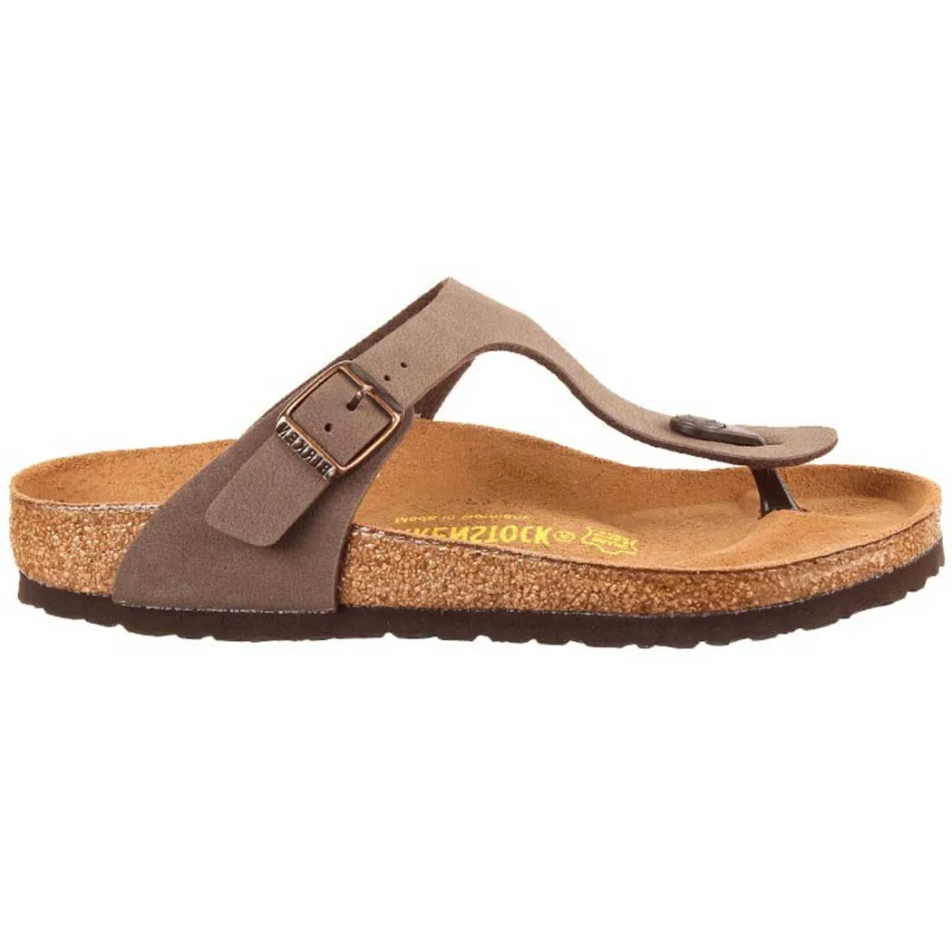 Birkenstock Gizeh Sandal Mocha Birkibuc (Women's)