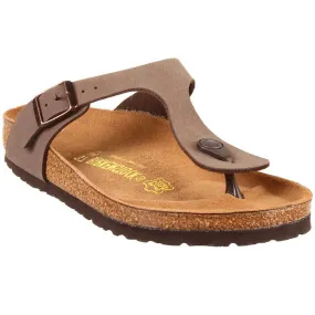 Birkenstock Gizeh Sandal Mocha Birkibuc (Women's)