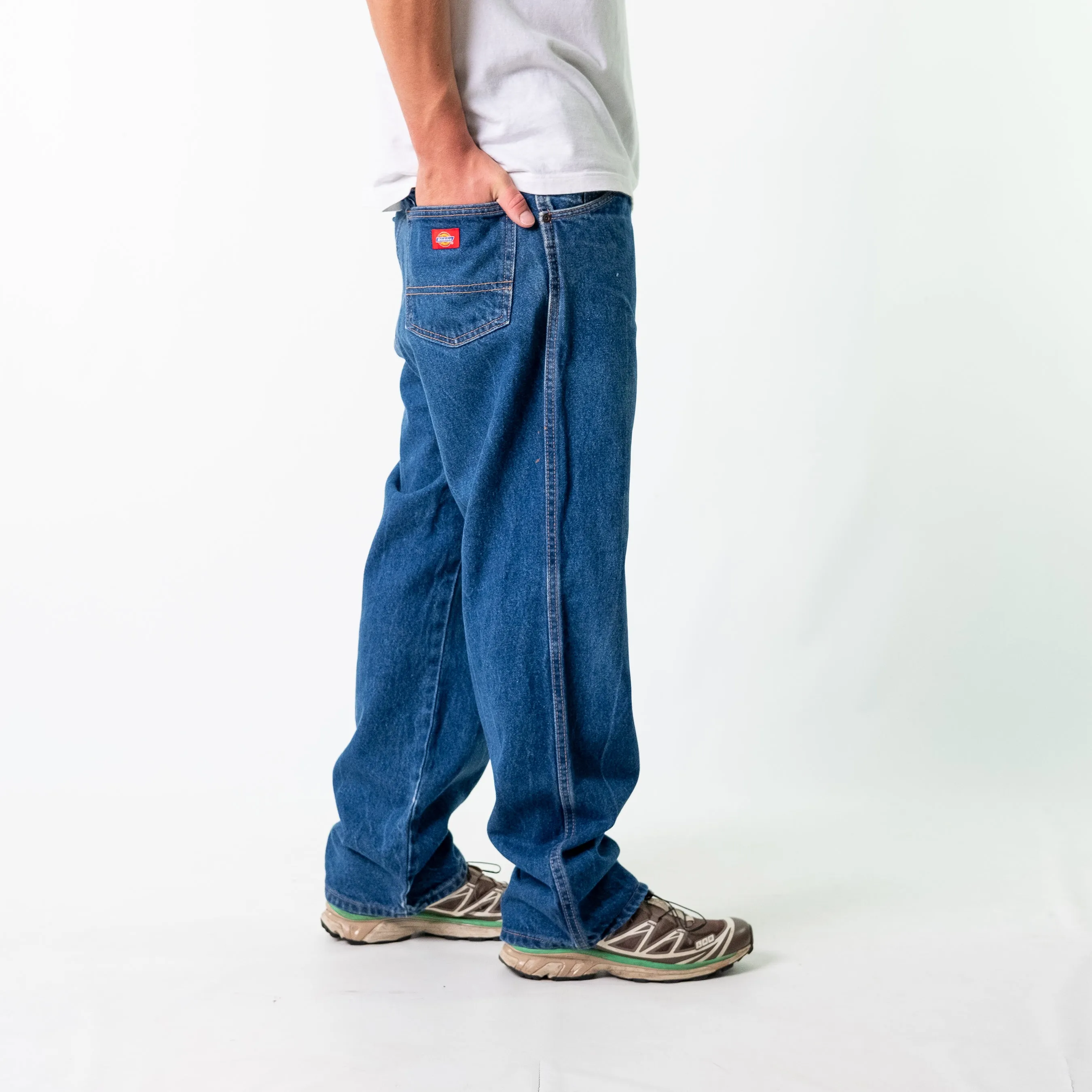 Blue 90s Dickies Denim Jeans Baggy Pants (36x30)