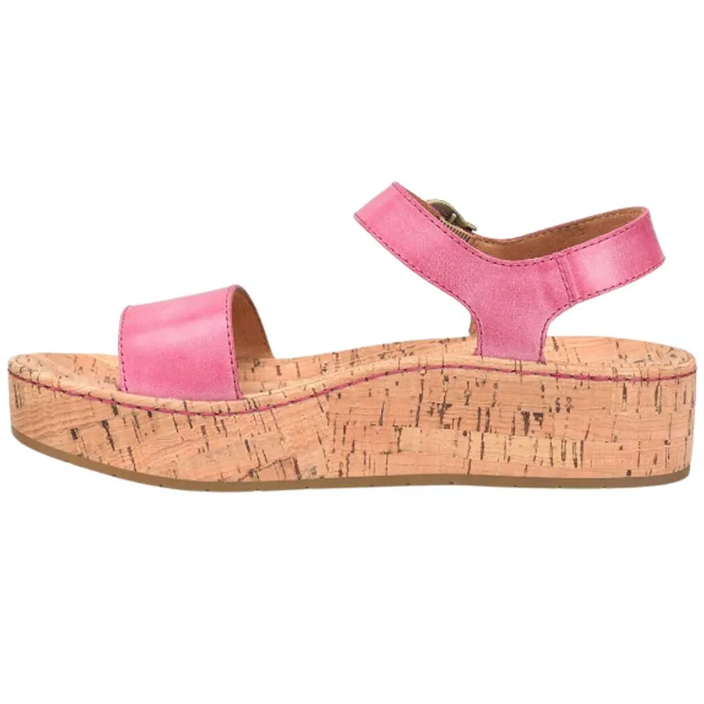 Born Sari Platform Sandal Pink Full Grain (Women's)