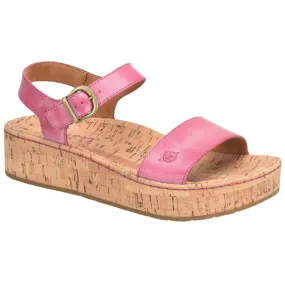 Born Sari Platform Sandal Pink Full Grain (Women's)