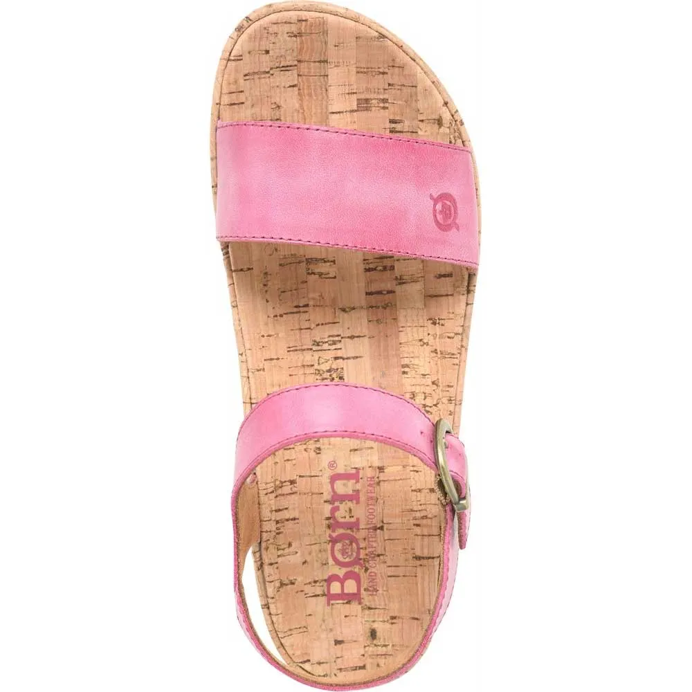 Born Sari Platform Sandal Pink Full Grain (Women's)