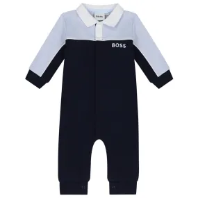 Boss Romper Light Blue And Navy