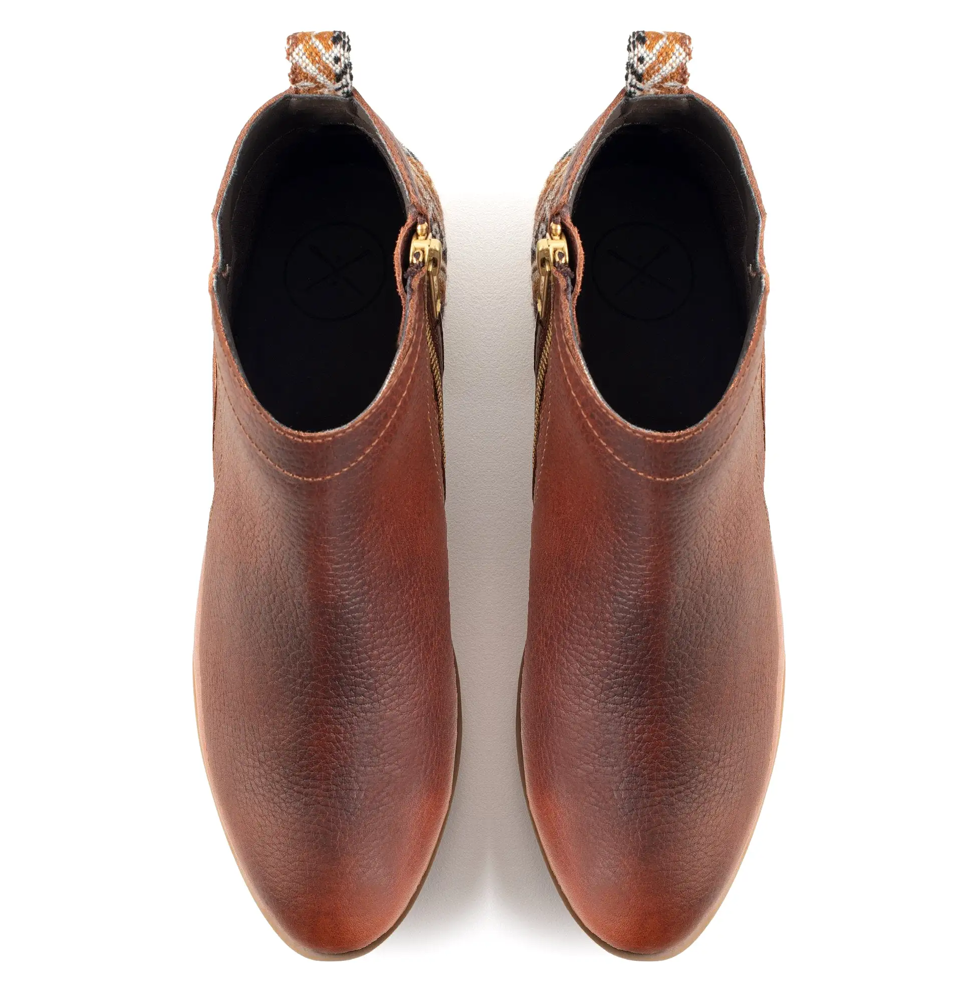 Brown Leather Bootie