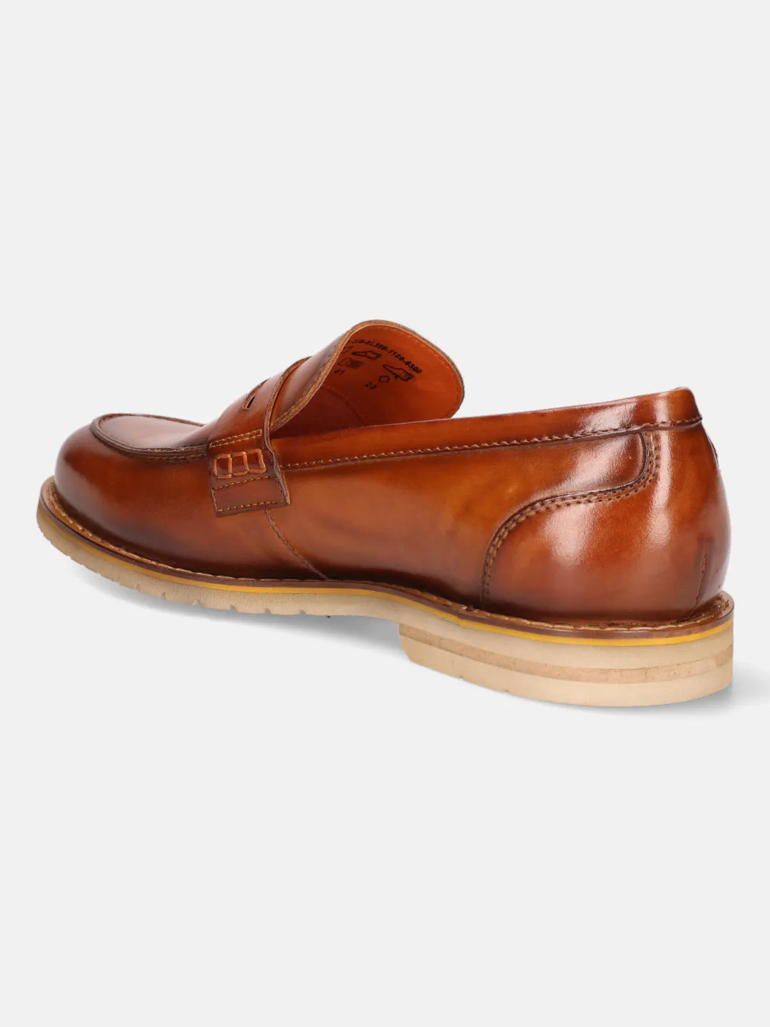 bugatti Cognac Premium Leather Loafers