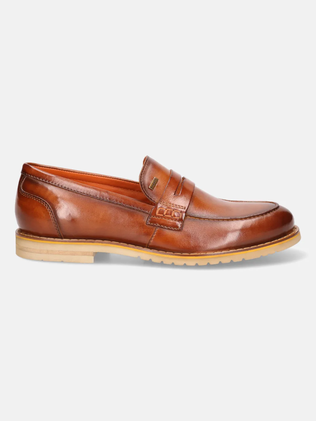 bugatti Cognac Premium Leather Loafers