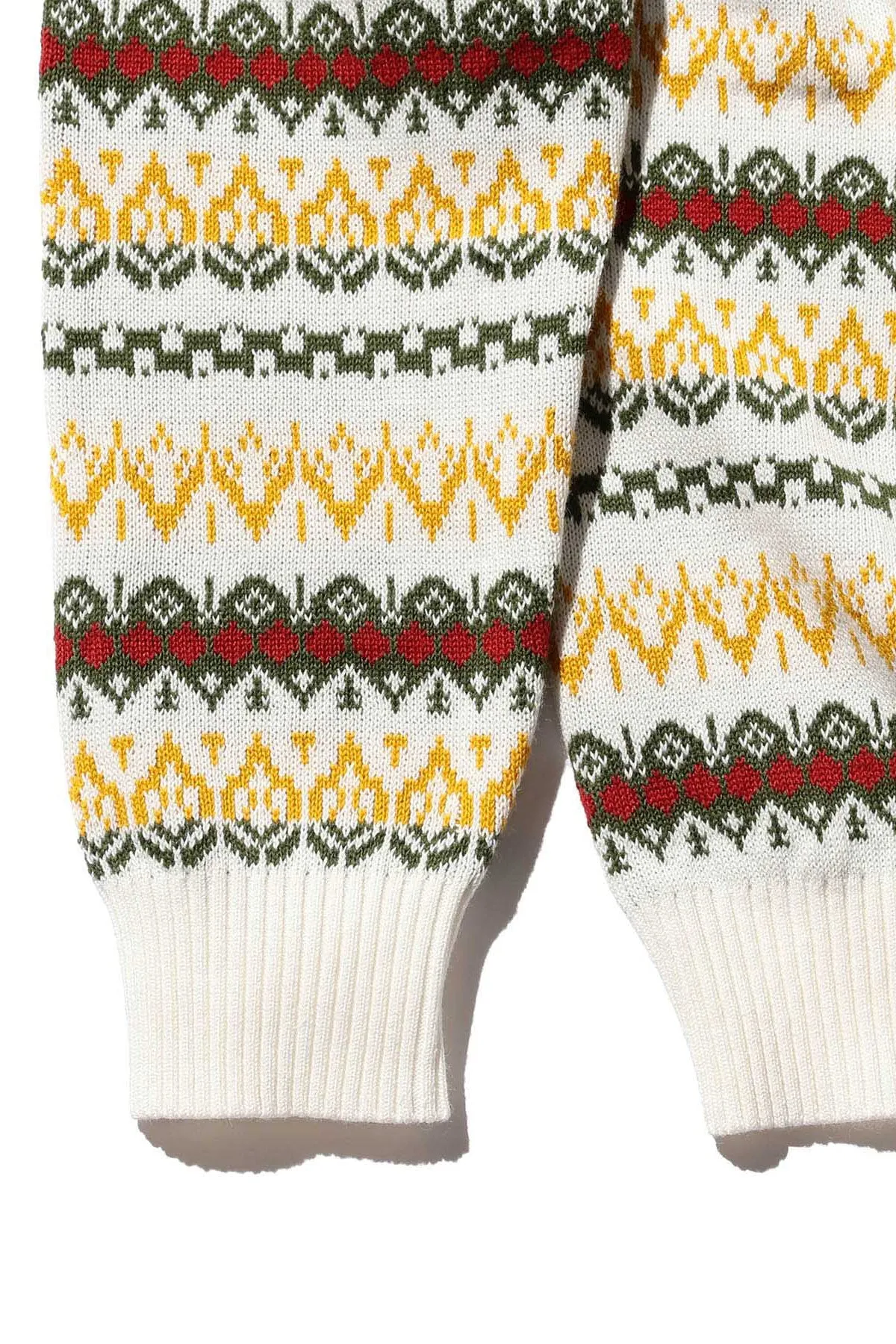 Cardigan Fair Isle Jacquard - Off White