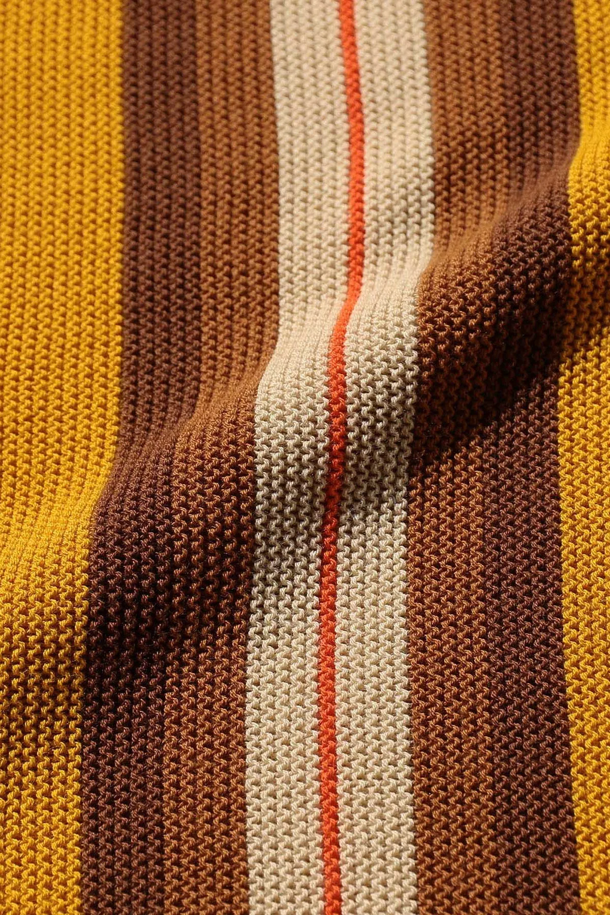 Cardigan Stripe Jacquard - Mustard