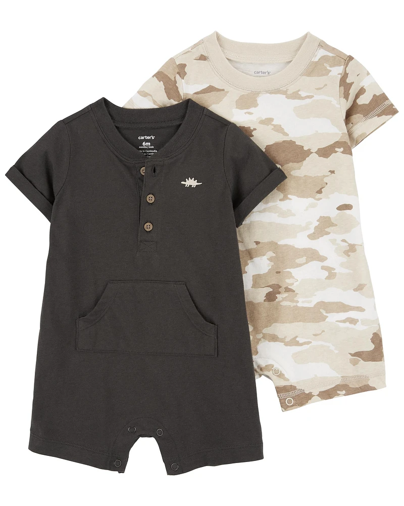 Carter's / OshKosh Baby 2-Pack Cotton Rompers