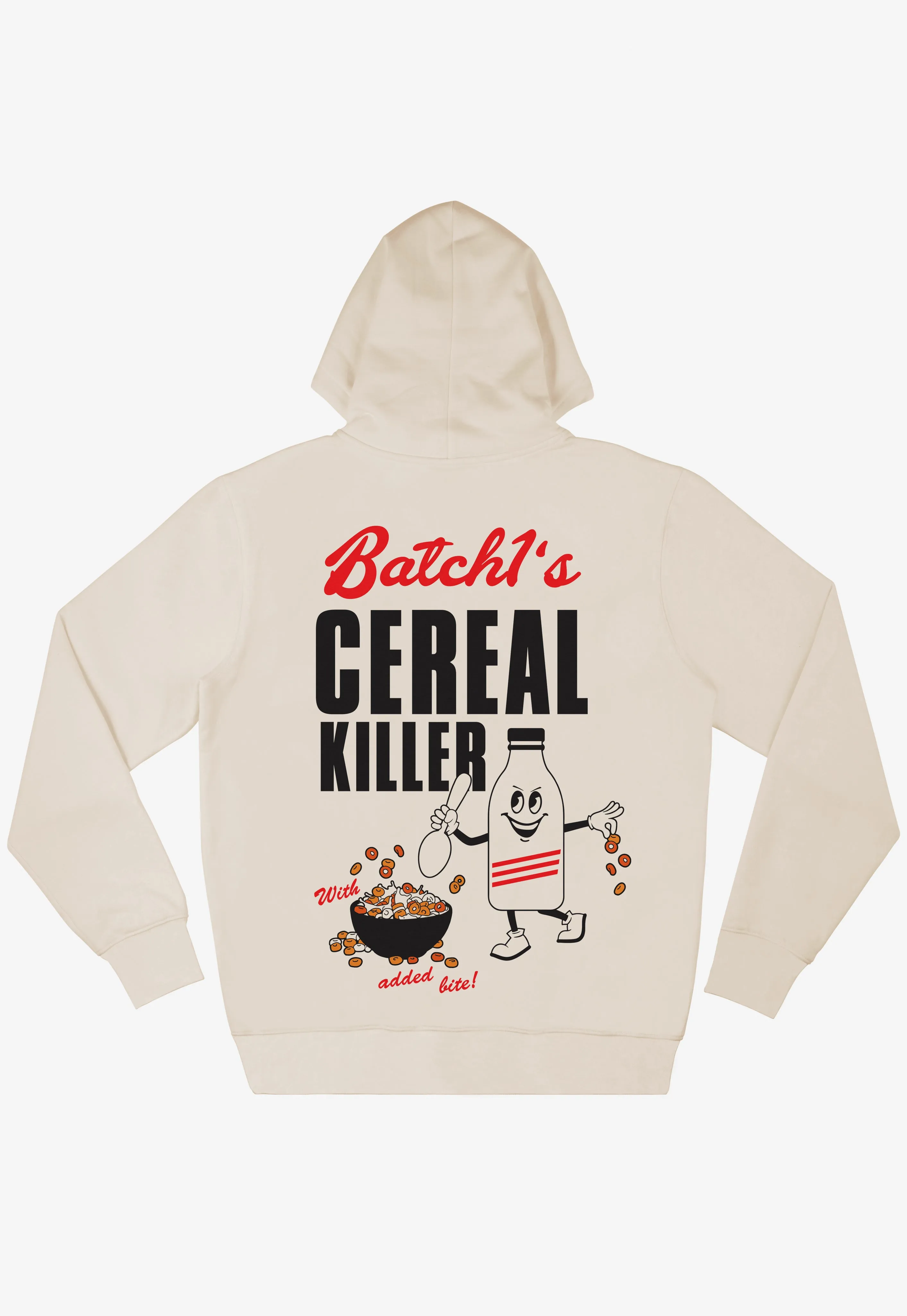 Cereal Killer Graphic Hoodie in Vanilla