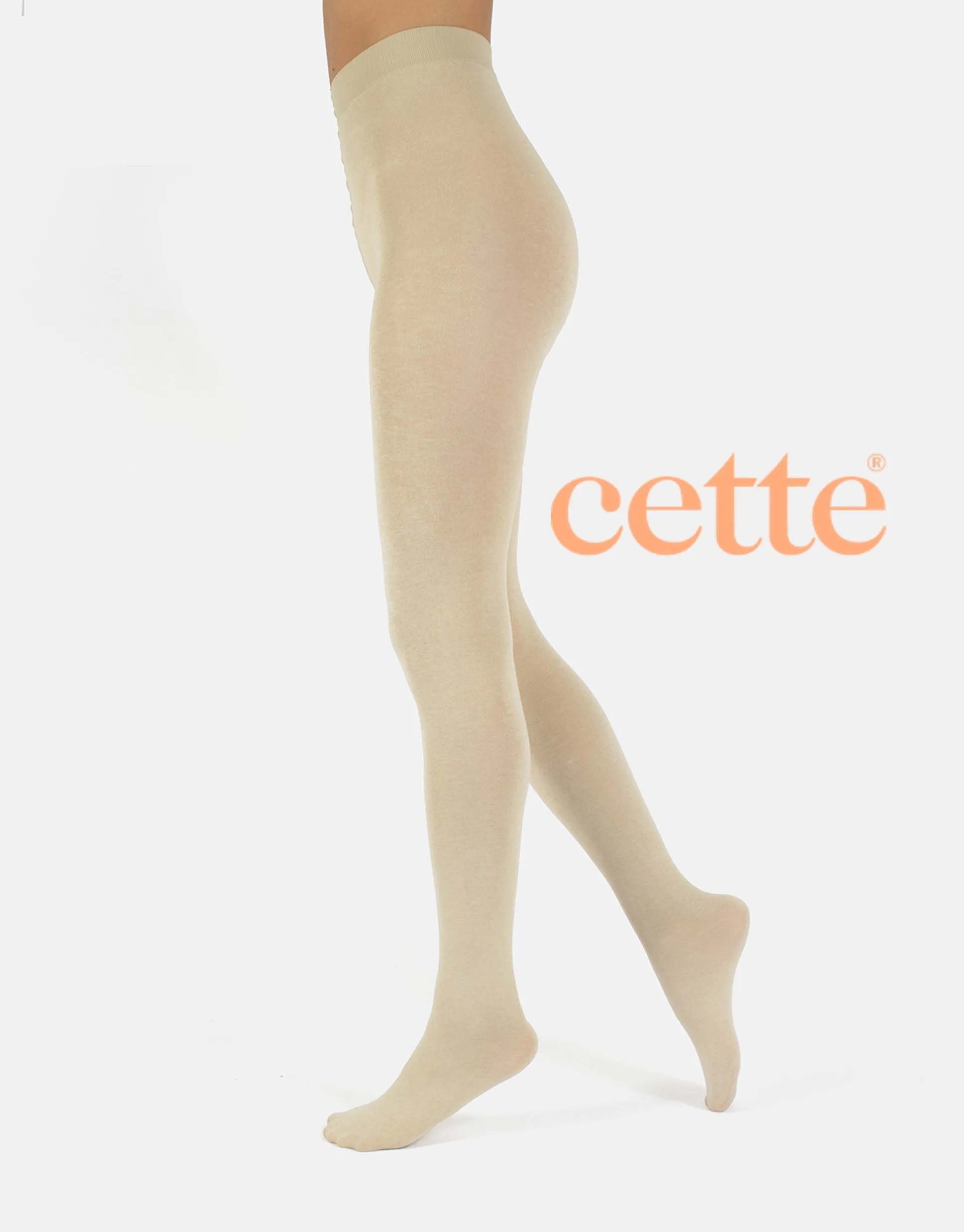 Cette Lima Cashmere Wool Tights Oyster White