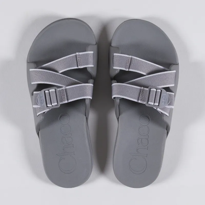 Chaco Chillos Slide Sandals Outskirt Grey