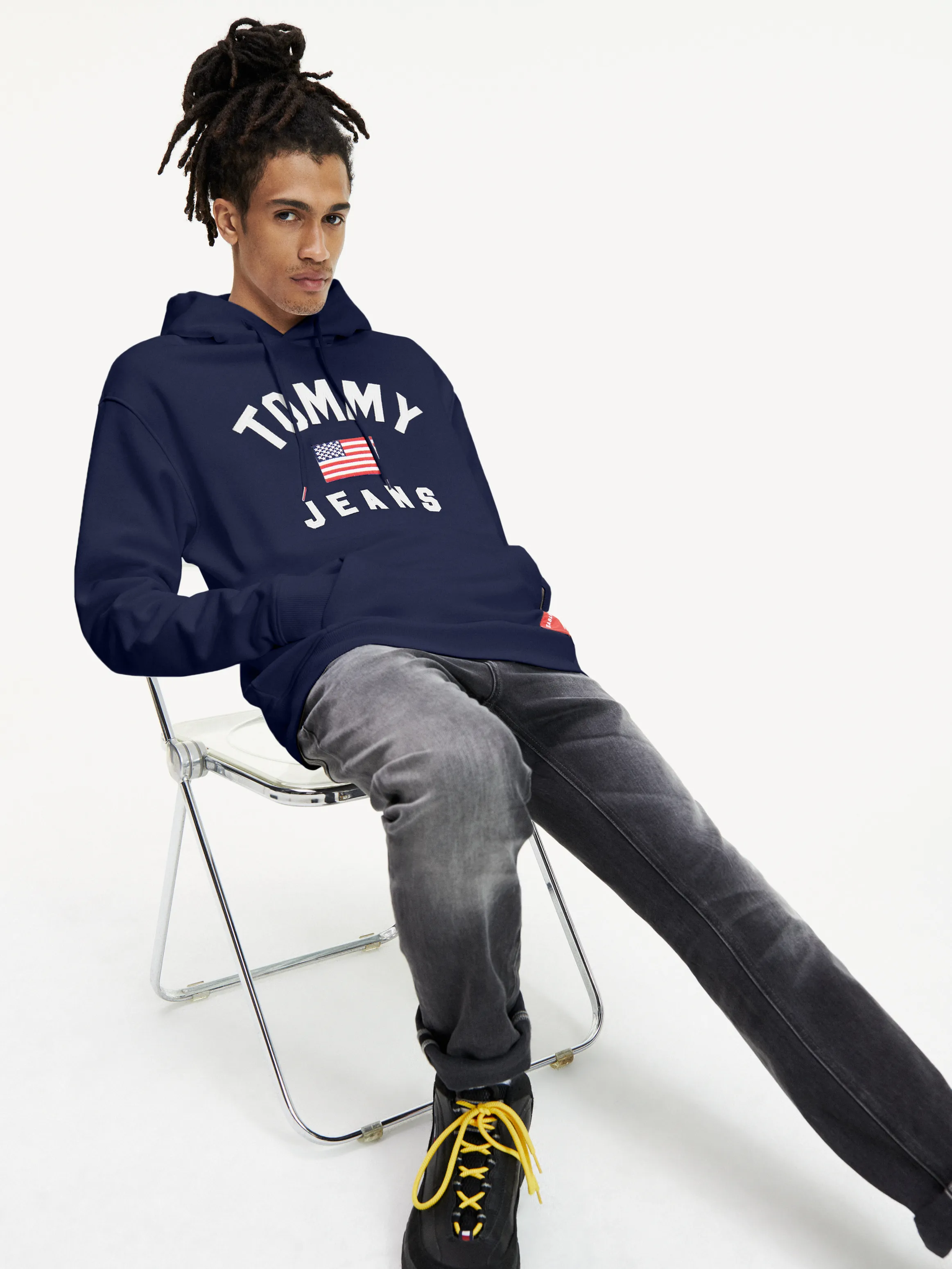 Cotton Fleece Relaxed Fit Hoodies | Hoodies | Tommy Hilfiger