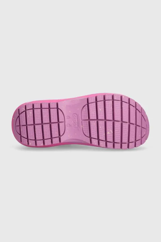 Crocs sliders Classic Mega Crush Sandal women's violet color 207989