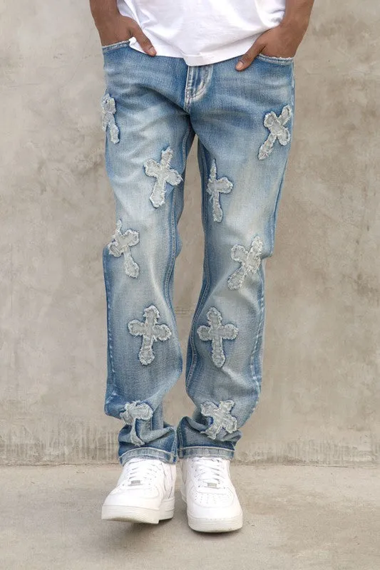 Cross Patch Denim Jean