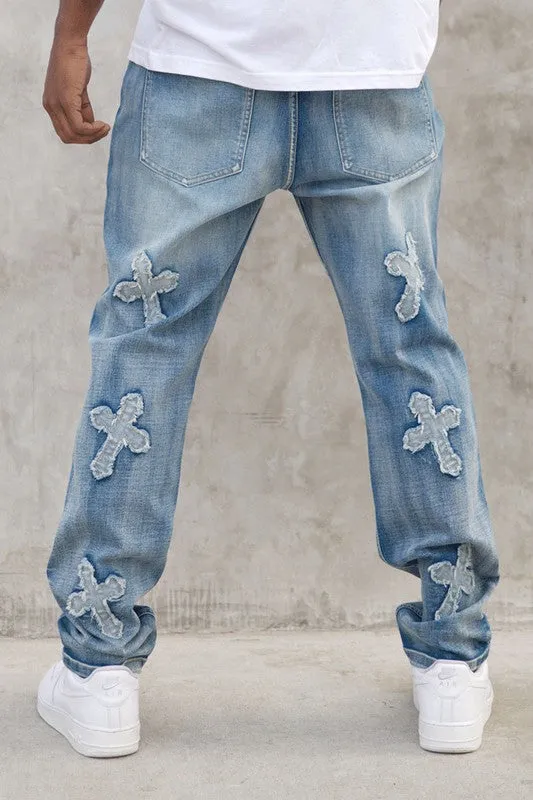 Cross Patch Denim Jean