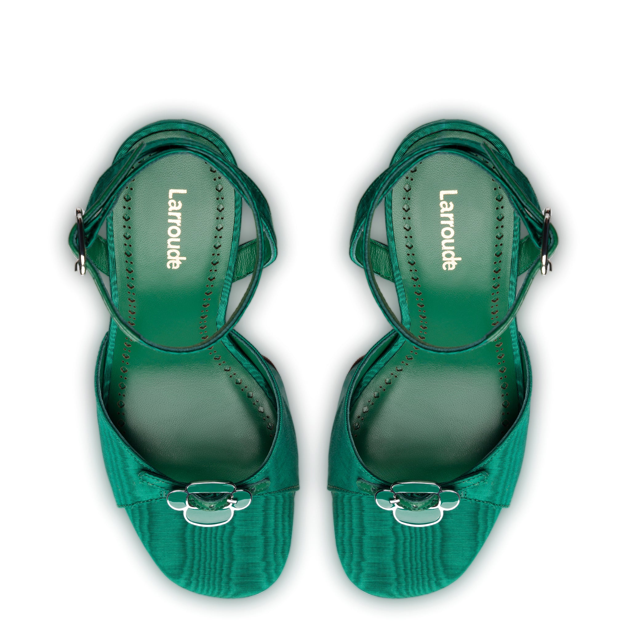 Daisy Platform In Emerald Fabric