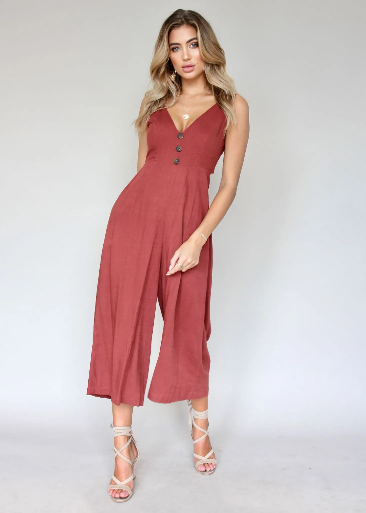 Elerey Pantsuit - Garnet