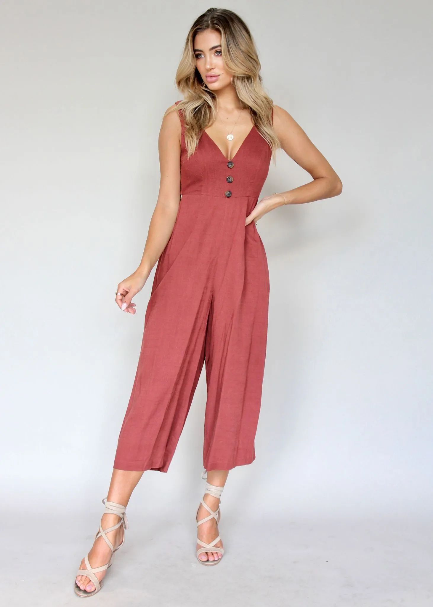 Elerey Pantsuit - Garnet