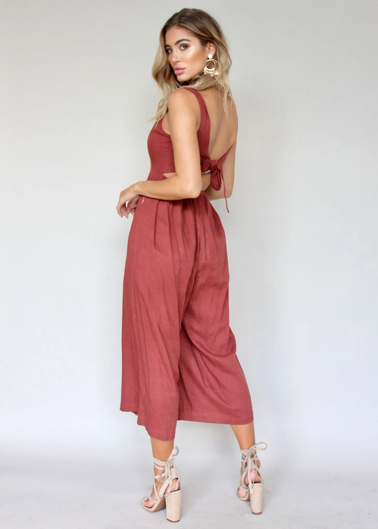 Elerey Pantsuit - Garnet