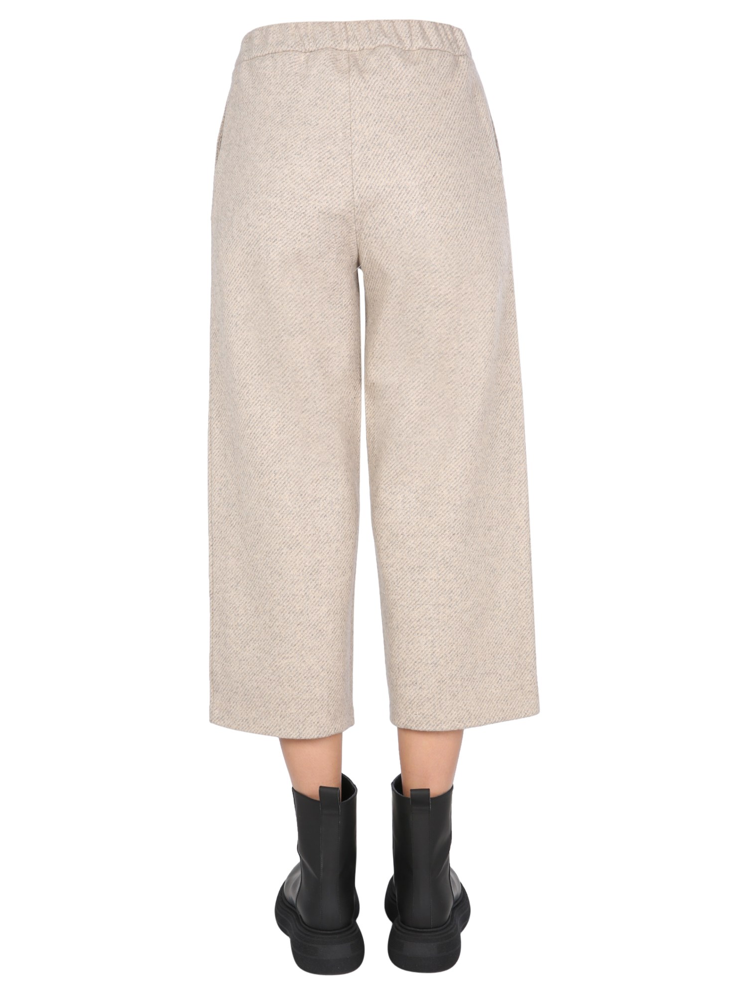 FABIANA FILIPPI    WOOL, SILK AND CASHMERE TWEED CROPPED PANTS