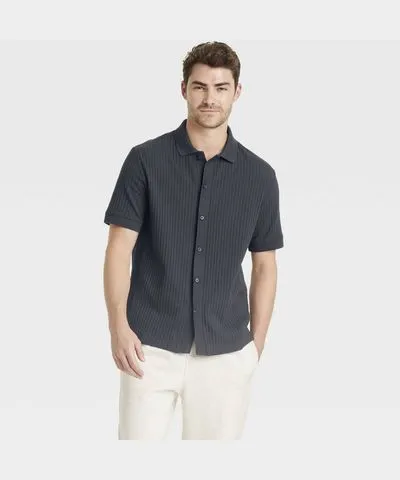 Goodfellow & Co Men's Full Button Polo Shirt