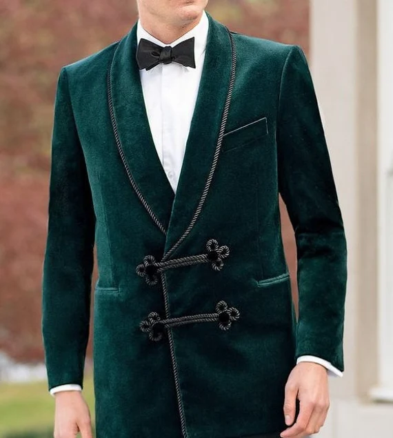 Green Smoking Jacket - William Jacket