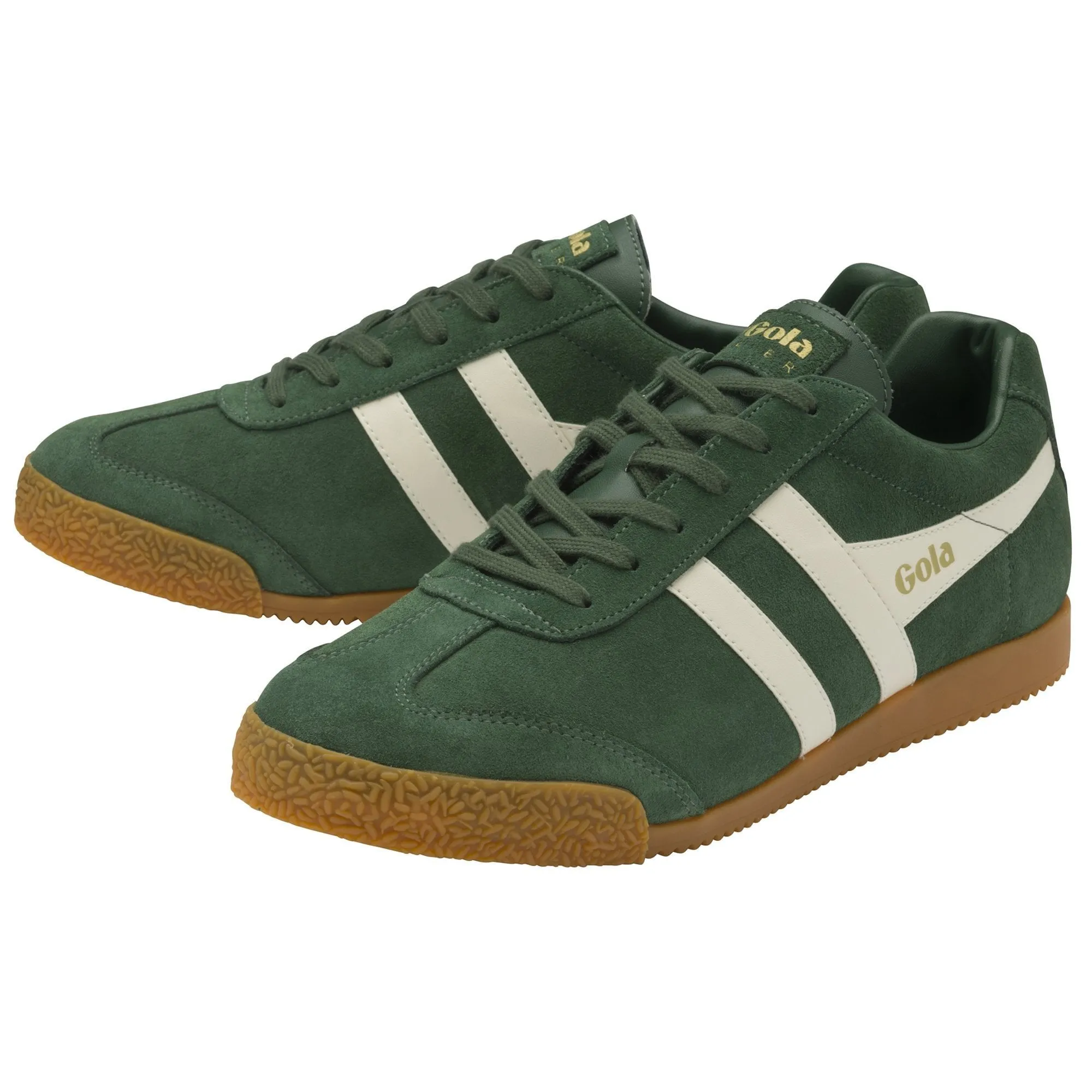 Harrier Suede Sneaker (Evergreen + Off White)