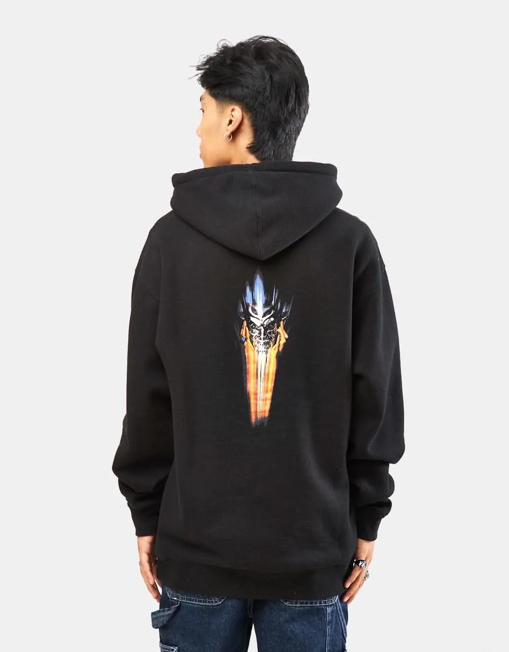 Hockey Metal Mask Pullover Hoodie - Black