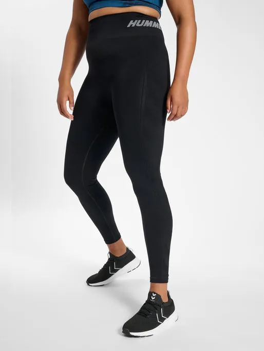 Hummel Women's Plus Te Pace Seamless High-Waisted Tights