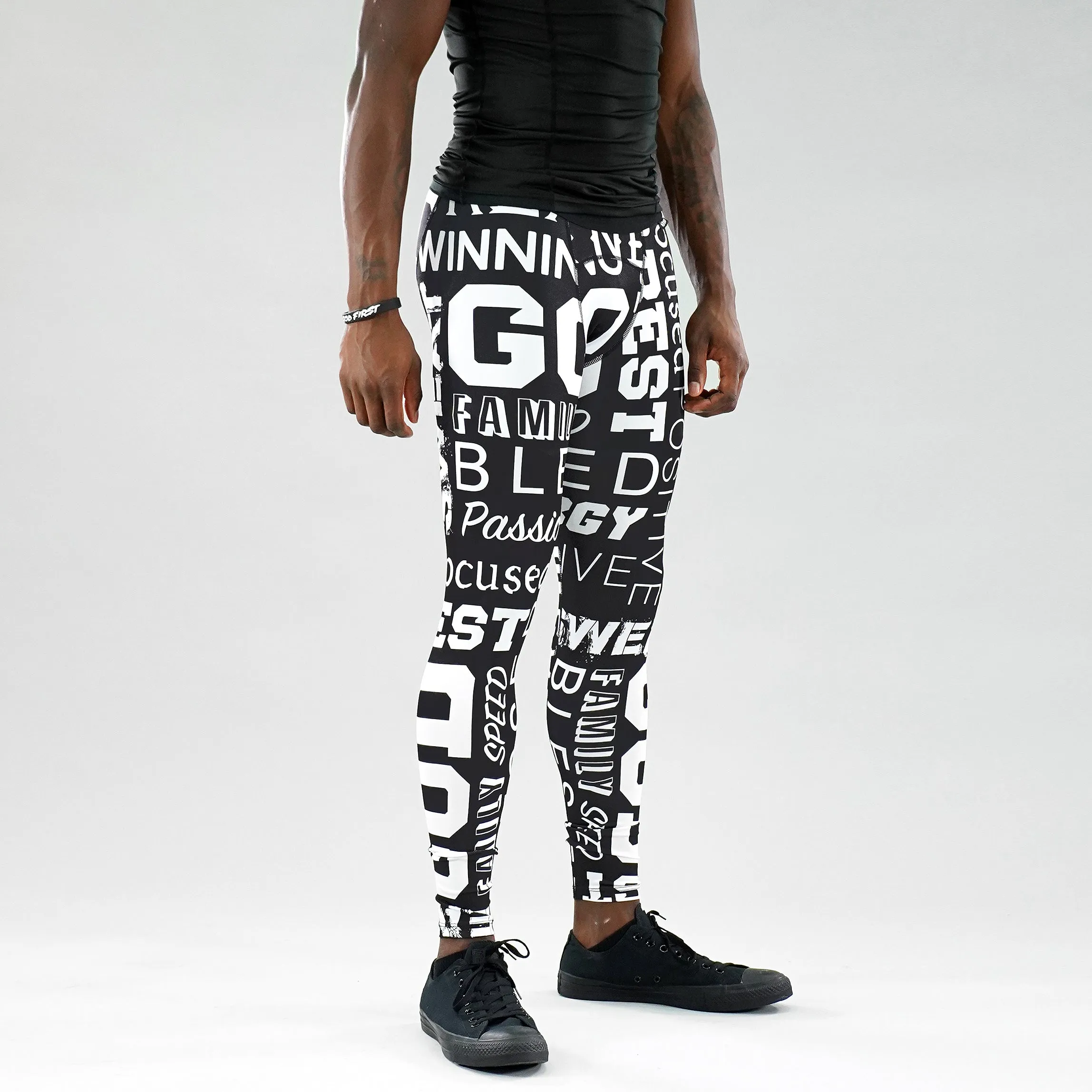 Inspirational Black Tights for men