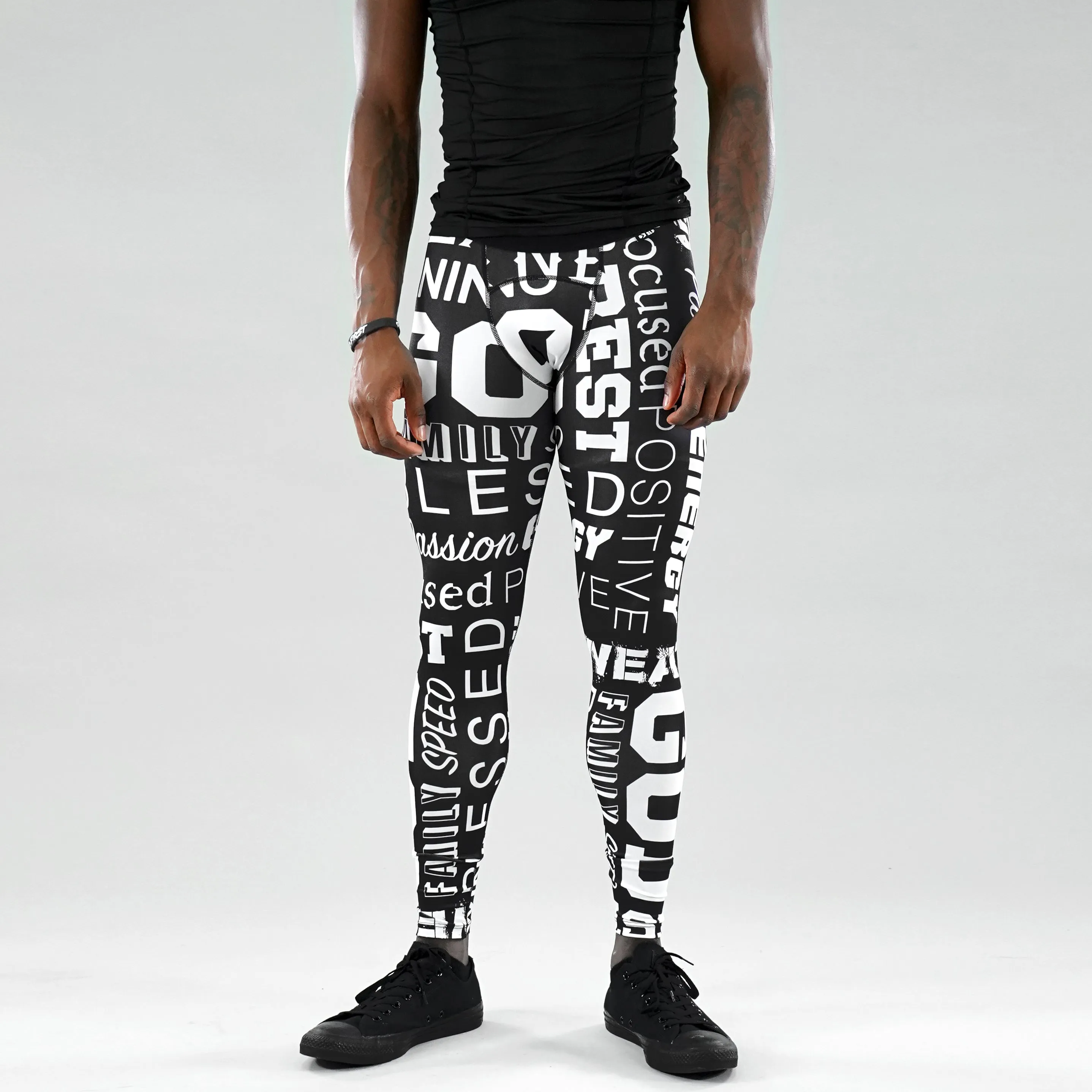 Inspirational Black Tights for men