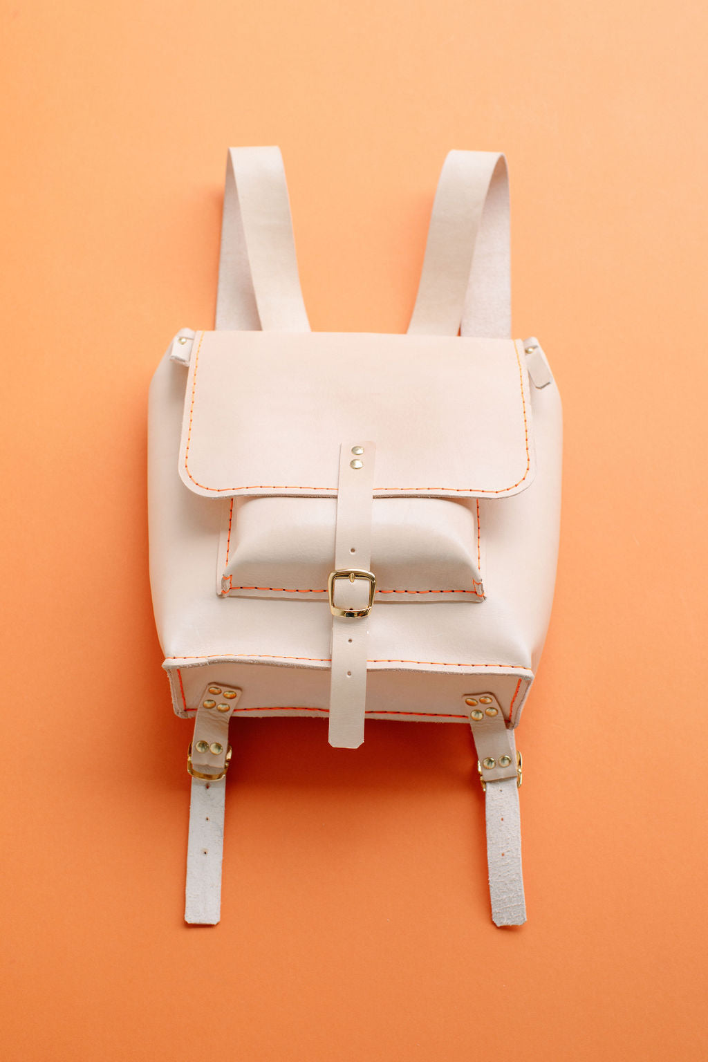 ISA LEATHER BACKPACK // NATURAL