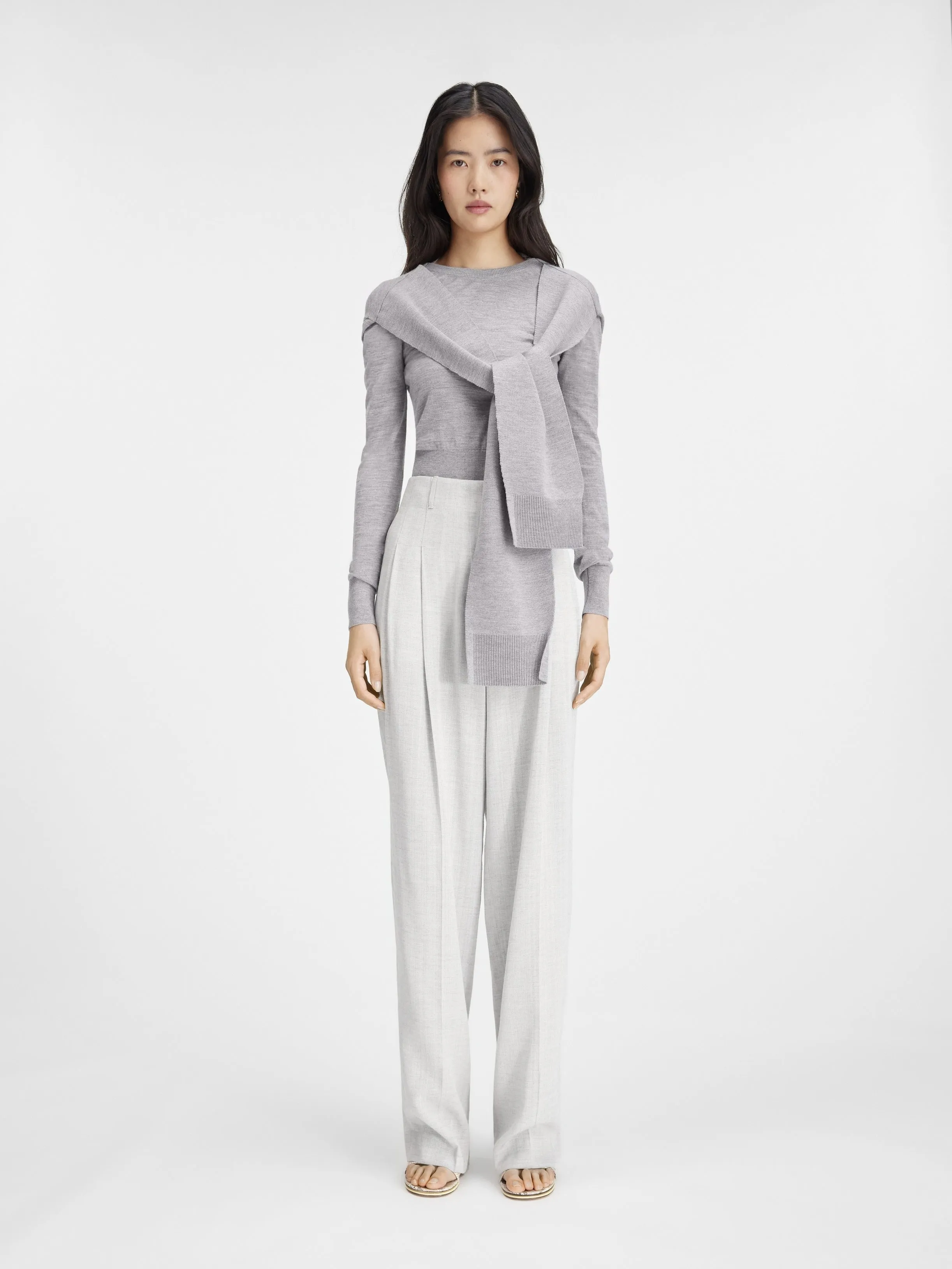 Jacquemus Le Pantalon Titolo in Light Grey