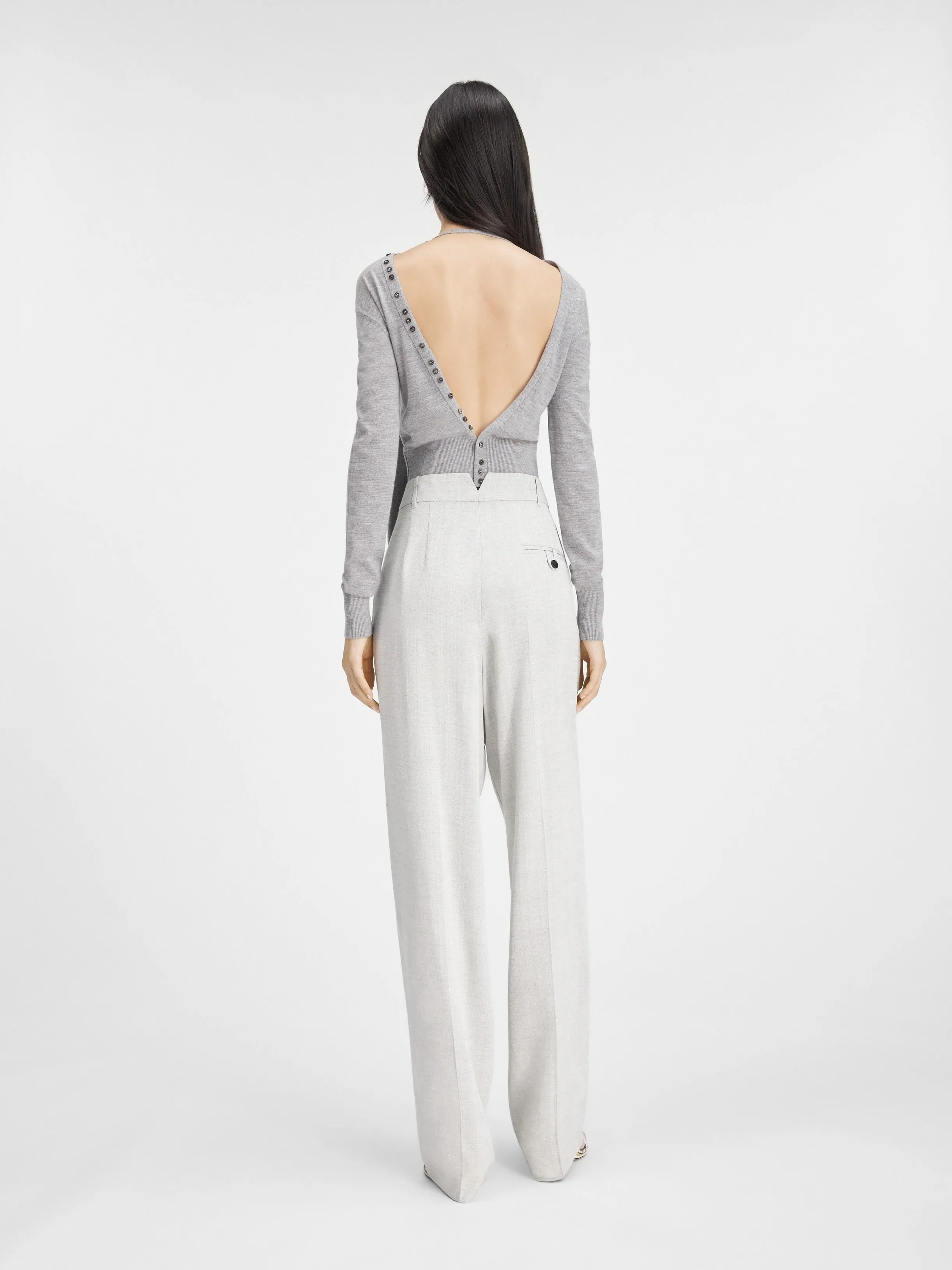 Jacquemus Le Pantalon Titolo in Light Grey