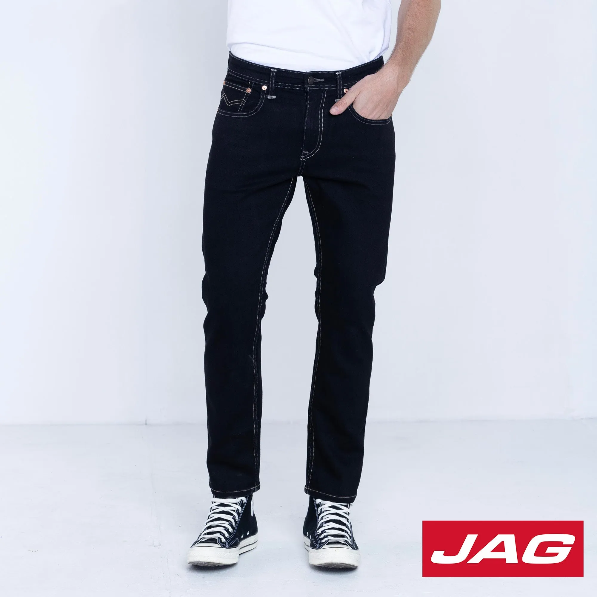 Jag Men's Tapered Jeans in One Wash