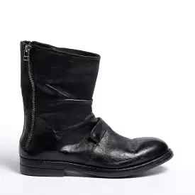 Jode Double Zip Boot Natural Horse leather black