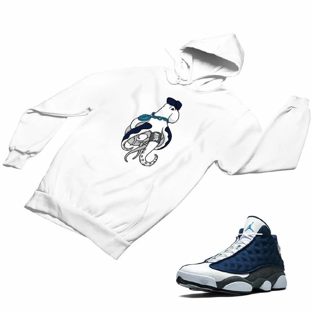 Jordan 13 flint grey Matching Custom Designed Hoodies JD 13-18-7