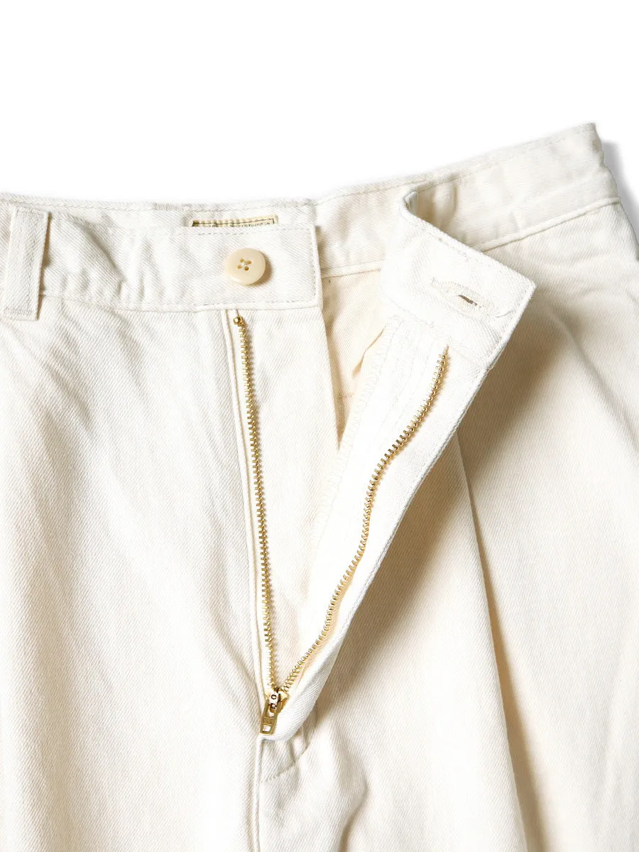 Kapital 10oz White Denim Bell Baggy Pants (Hütteri Make)