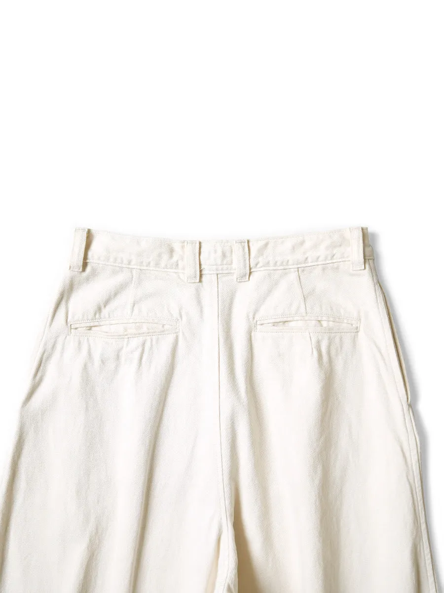 Kapital 10oz White Denim Bell Baggy Pants (Hütteri Make)