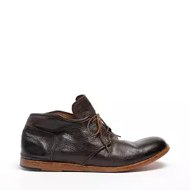 LAST PAIRS 41- HAIG LACED MID SHOES NATURAL SOFT LEATHER DARK_BROWN