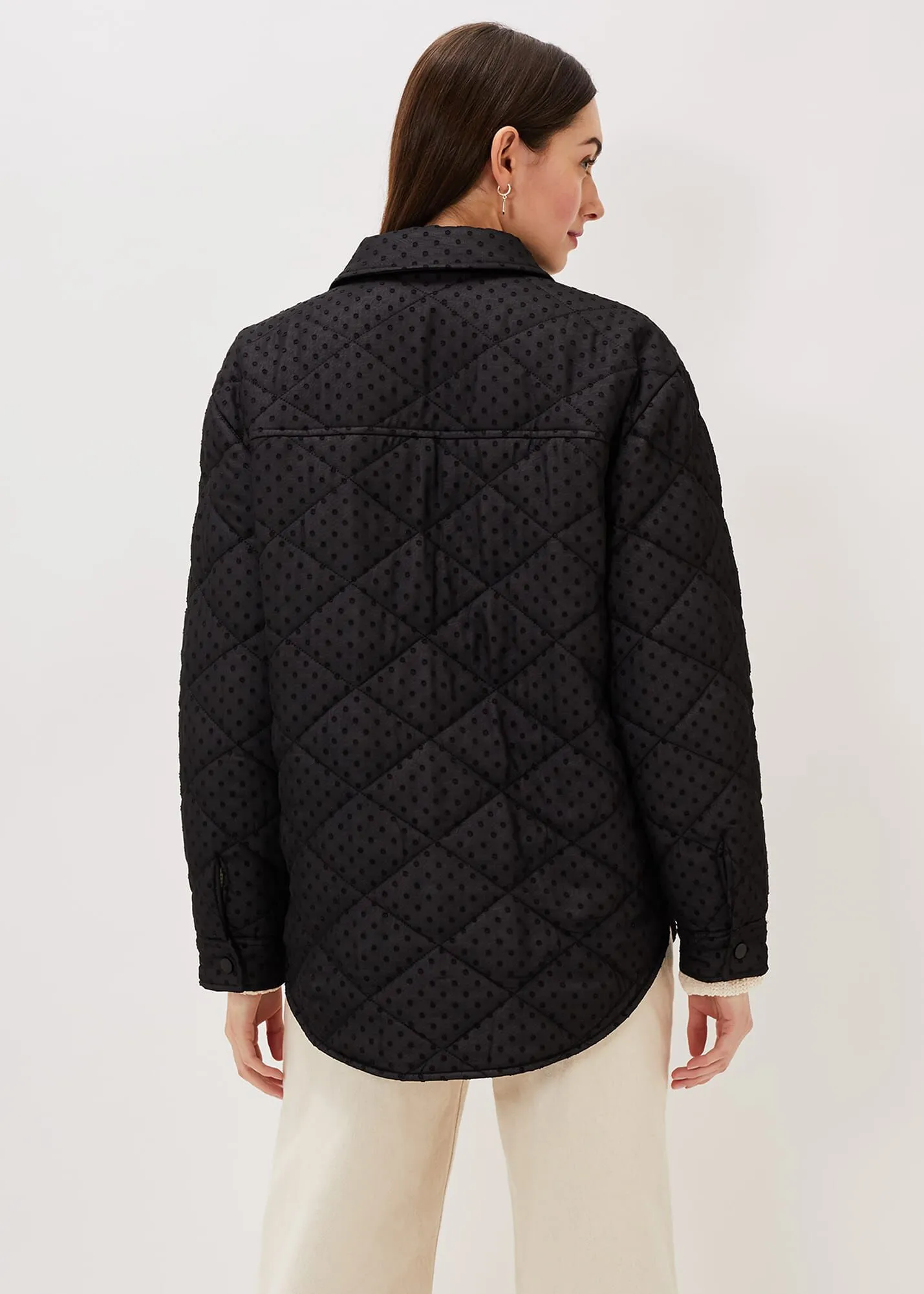 Lola Quilted Polka Dot Coat