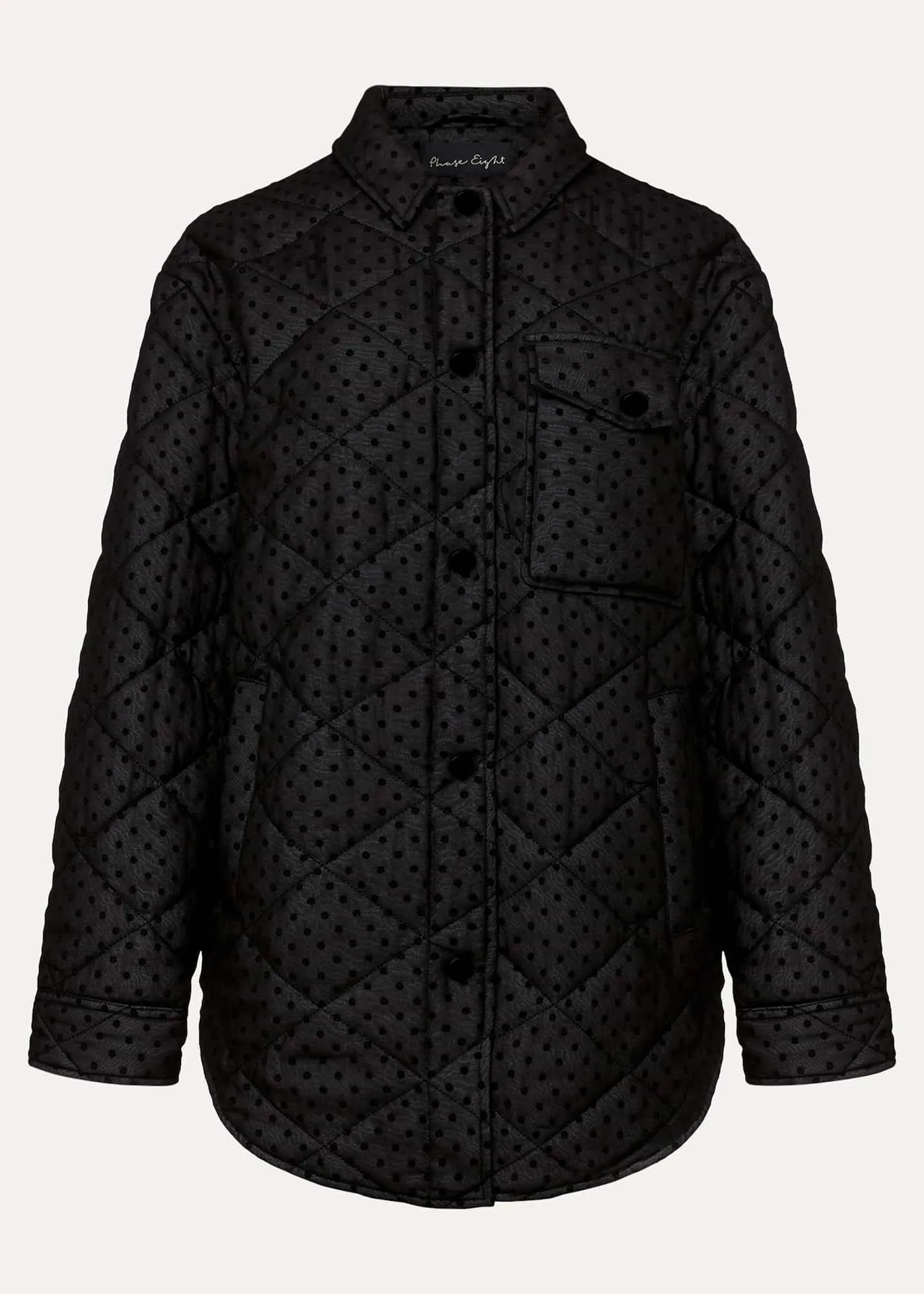 Lola Quilted Polka Dot Coat