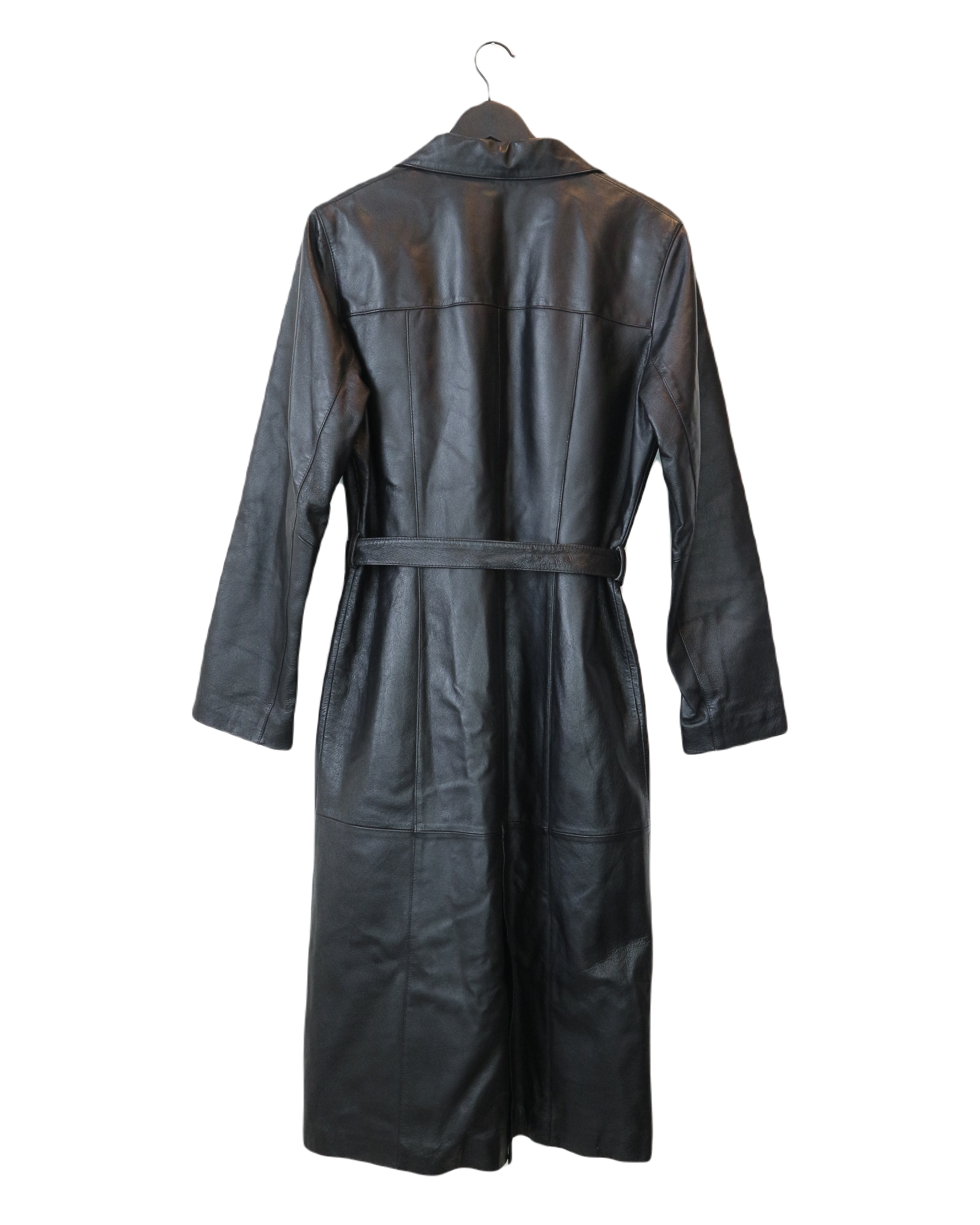 Longline Leather Coat M/L