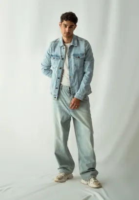 Loose Fit Baggy Jeans - Light Blue